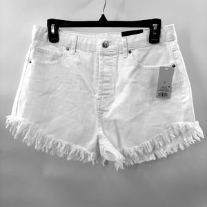 NWT Wild Fable white button fly shorts in size 8